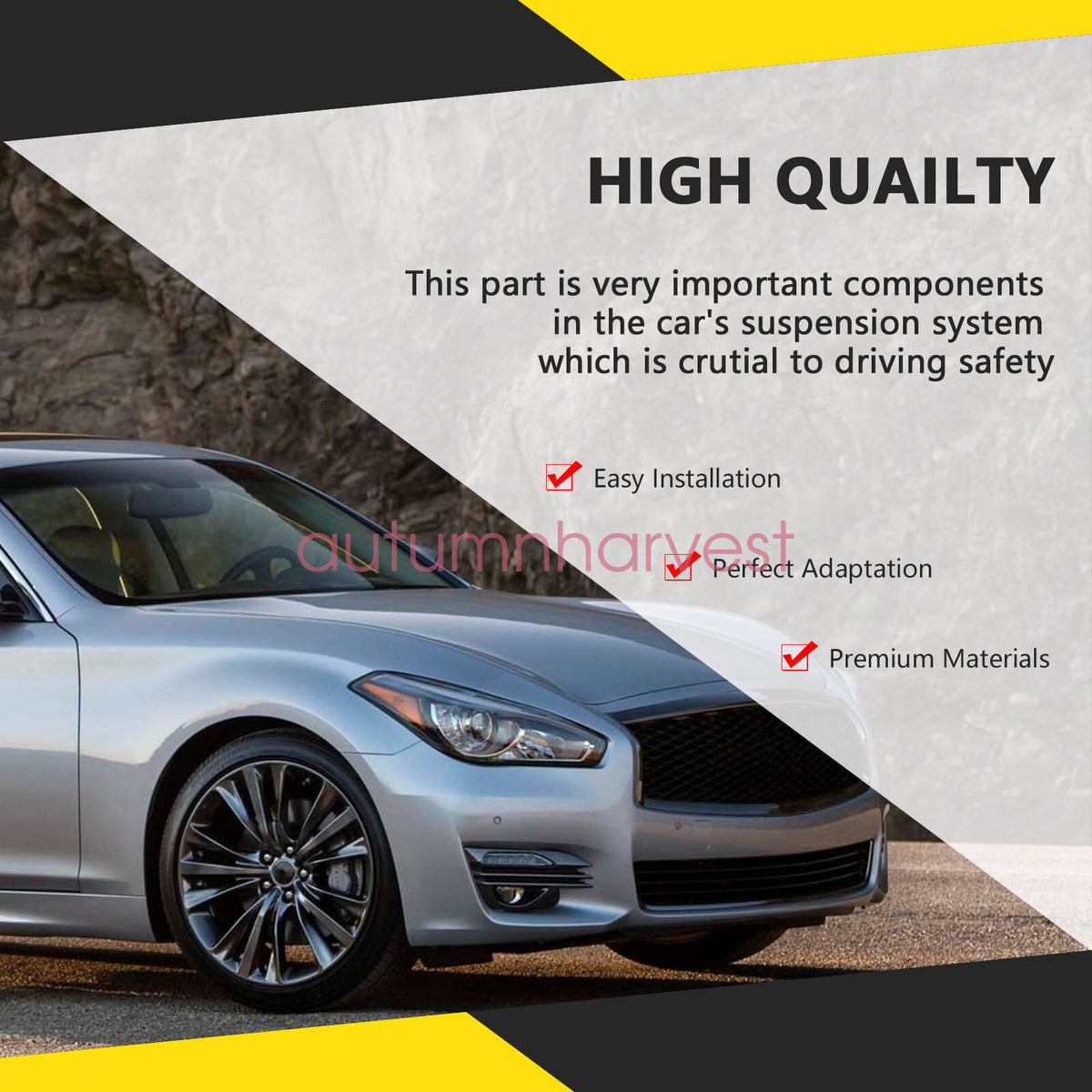 Front Lower Control Arm L+R Kit Fits 2011-2019 Infiniti Q70 Q70L M37 M56 FWD