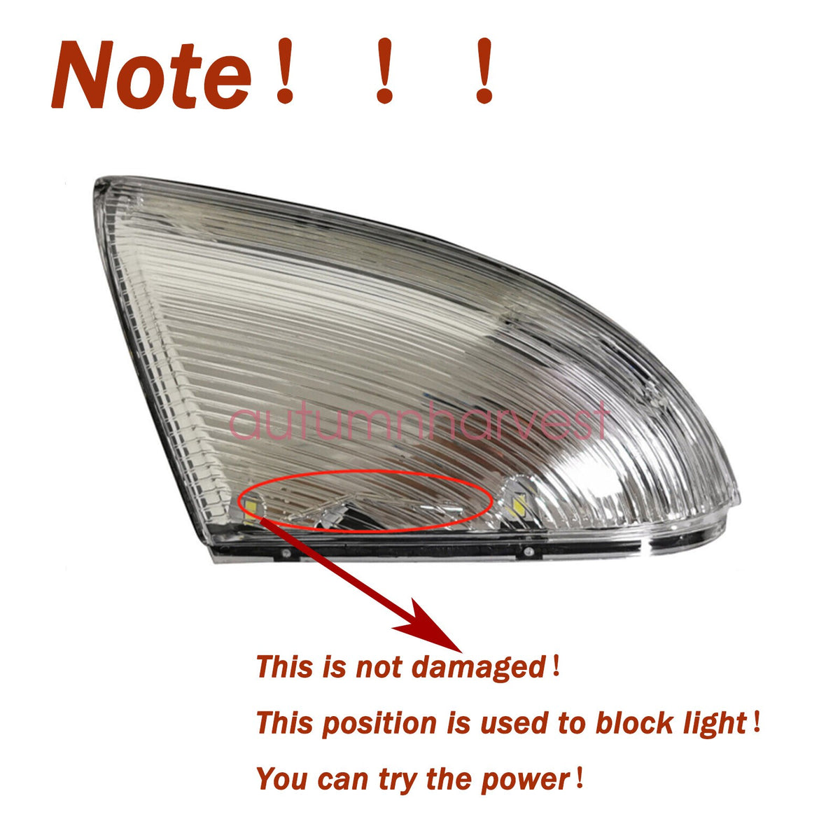 FOR 14-18 Dodge Ram DRIVER SIDE MOUNTED ON MIRROR LOWER TURN SIGNAL