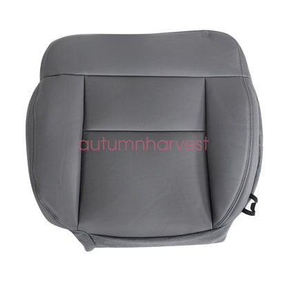 For 2004 2005 2006 2007 2008 Ford F150 Passenger Bottom Leather Seat Cover Gray