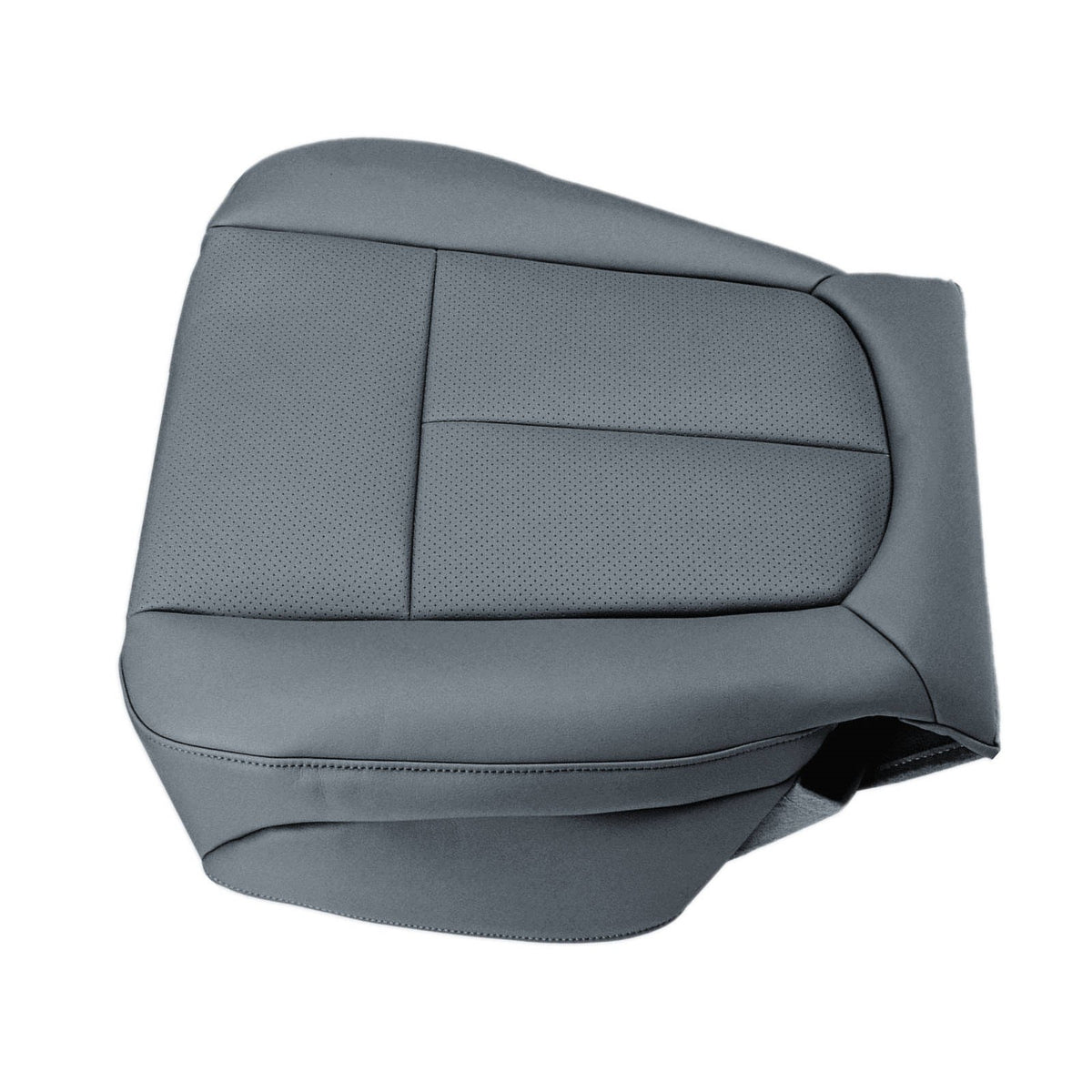 For 2012 2013 2014 Ford F150 Passenger Bottom PERFORATED SEAT COVER Gray