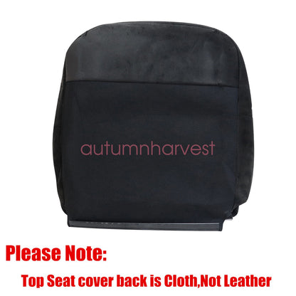 Fits 03-05 Dodge Ram 1500 2500 3500 Driver Bottom & Top Cloth Seat Cover Gray