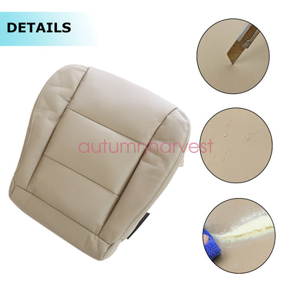 For 1998-2007 Toyota Land Cruiser Front Bottom & Back Leather Seat Cover Tan