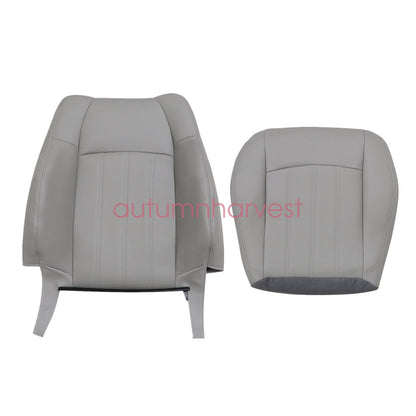 FITS 2005-2010 Chrysler 300C Touring Driver Side Bottom & Top Seat Cover Gray