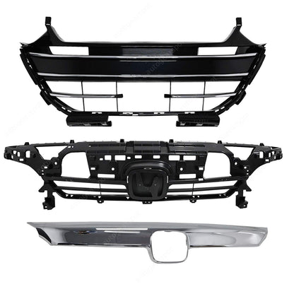 New Front Bumper Grille Cover Factory Style For 2021-2022 Honda Accord 3PCS