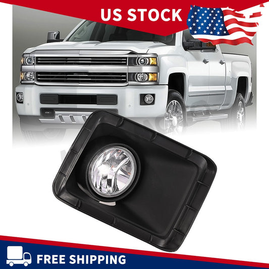 Front Left Fog Light Trim Bezel for 2015-2018 Chevy Silverado 2500HD 3500