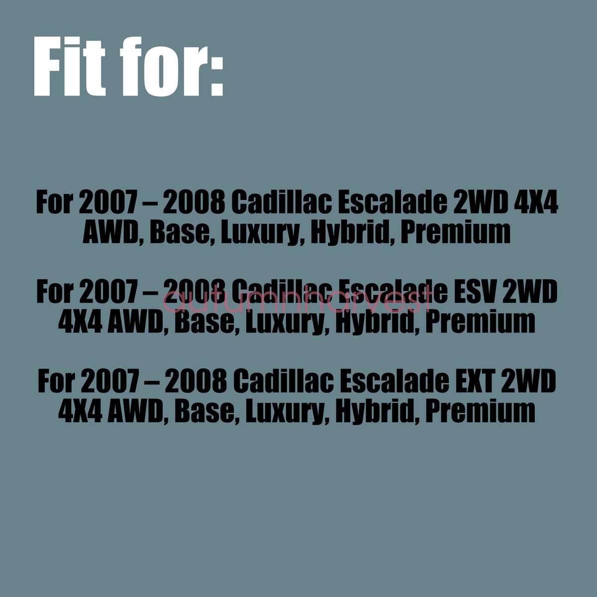 For 2007-2008 Cadillac Escalade ESV, EXT Driver Bottom PERFORATED Seat Cover Tan
