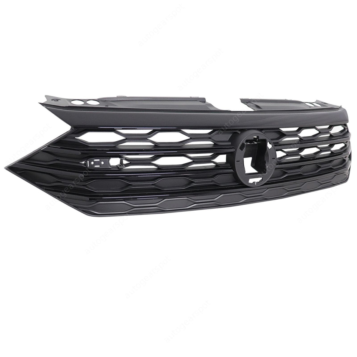 Front Bumper Center Grille Grill Glossy Black For VW Jetta Sedan 2019-2020