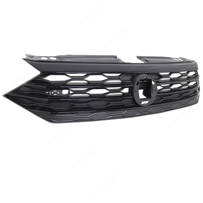 Front Bumper Center Grille Grill Glossy Black For VW Jetta Sedan 2019-2020