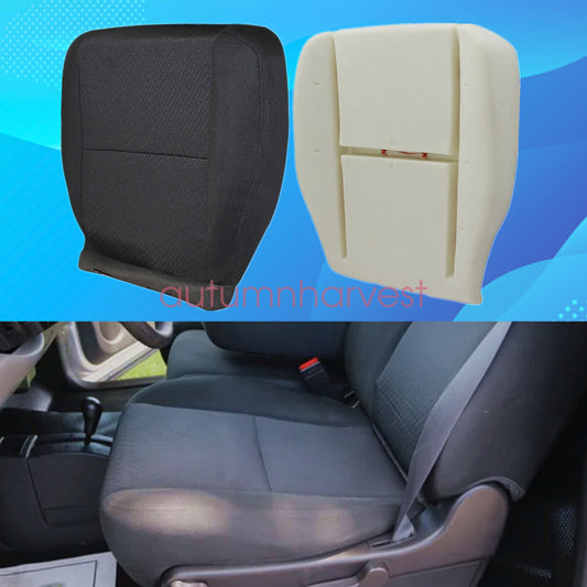 For 07-14 GMC Sierra 1500 2500 HD Driver Bottom Cloth Seat Cover & Foam Cushion