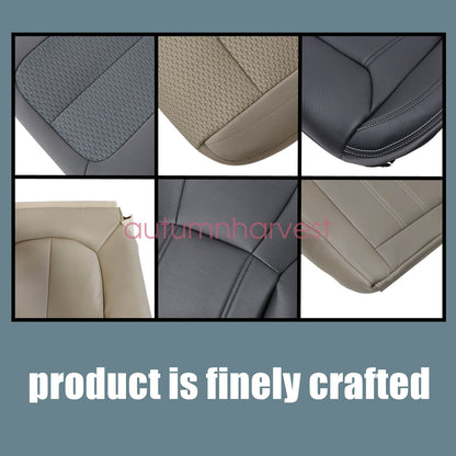 For 13-18 LEXUS ES300h ES350 Driver & Passenger Bottom Leather Seat Cover -Black