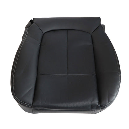 For 2009-2014 Ford F150 Lariat Passenger Bottom PERFORATED Seat Cover Black