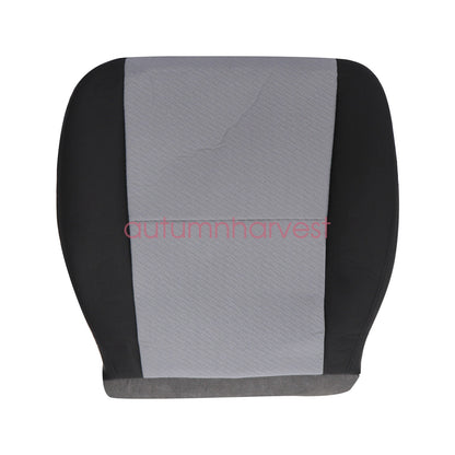 For 07-14 Chevy Silverado 1500 2500HD Driver Bottom & Top Cloth Seat Cover Gray