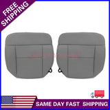 For Ford F150 STX XLT 2004-2008 Driver & Passenger Gray Cloth Bottom Seat Cover