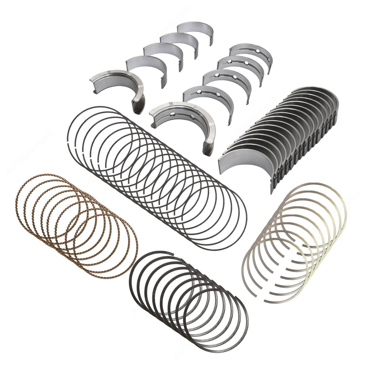 Fits For Chevrolet LS Gen III IV Main & Rod Bearings w/ Moly Piston Rings NEW