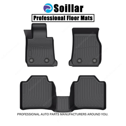 Floor Mats Liner Set Cover Fits 2012-2020 BMW 3 Series GT All Weather TPE Black