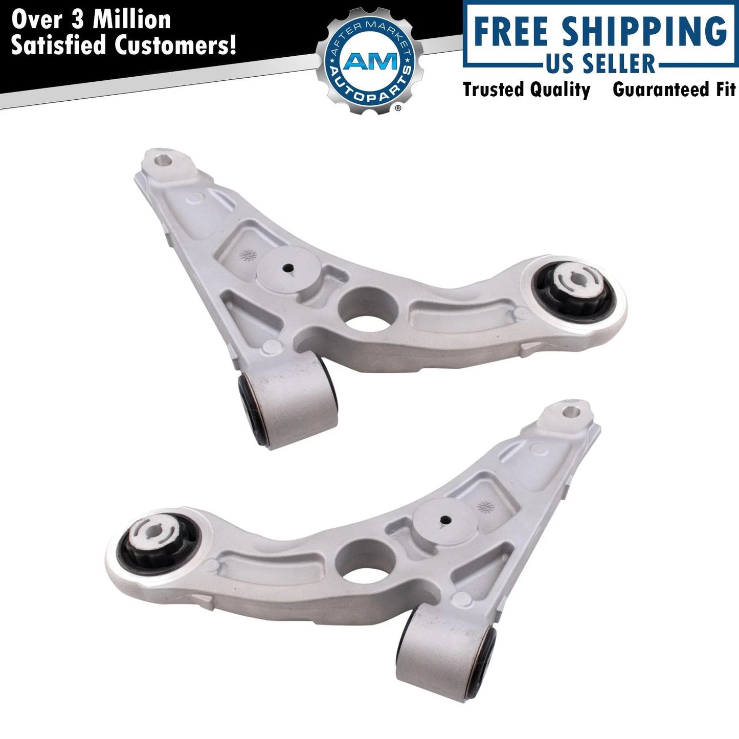 Front Lower Control Arm Set Driver & Passenger Side Lower Fit 2020-23 Cherokee