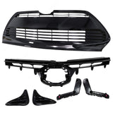 For 2017-2019 Toyota Corolla LE XLE CE Front Grille Fog Covers Brackets Set 6PC