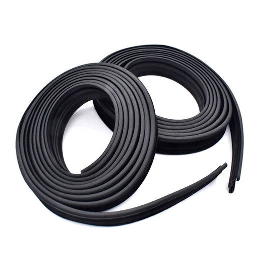 For Land Cruiser Door Glass Run Channel Weatherstrip Seals Left & Right Black