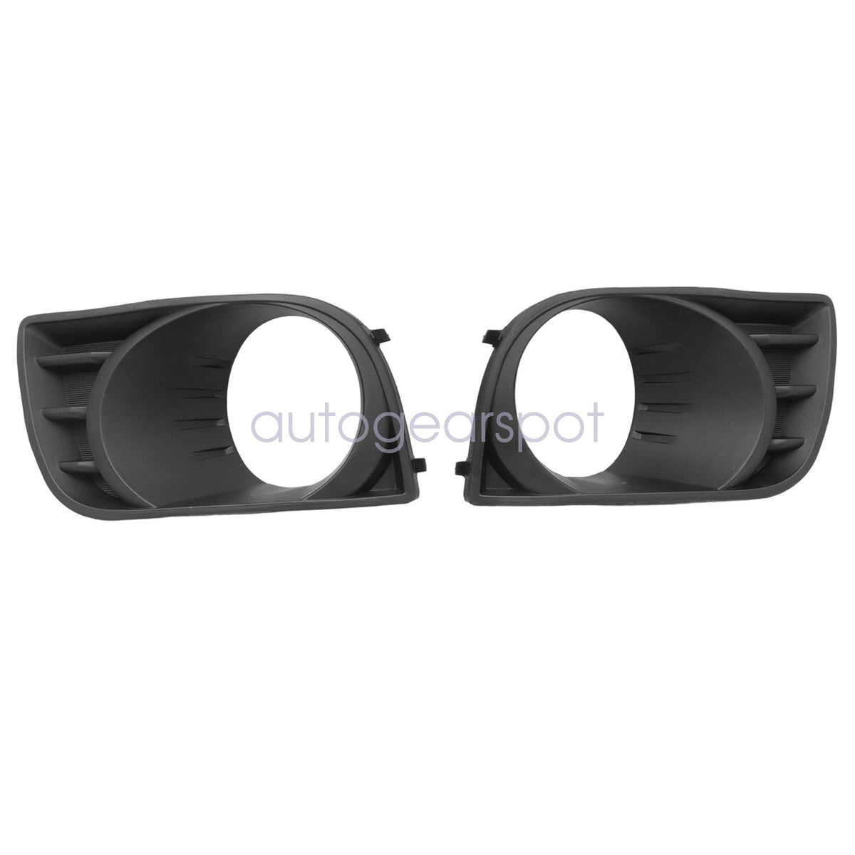 Right & Left Black Fog Light Lamp Bezel Cover Trim Fits 2008-2017 Toyota Sequoia