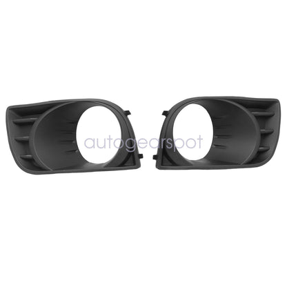 Right & Left Black Fog Light Lamp Bezel Cover Trim Fits 2008-2017 Toyota Sequoia