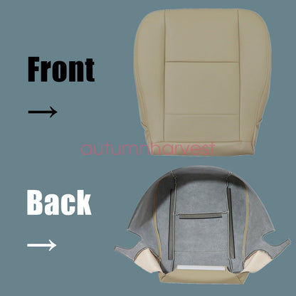 For 2000-2004 Toyota Tundra Sequoia Driver & Passenger Leather Seat Cover Tan