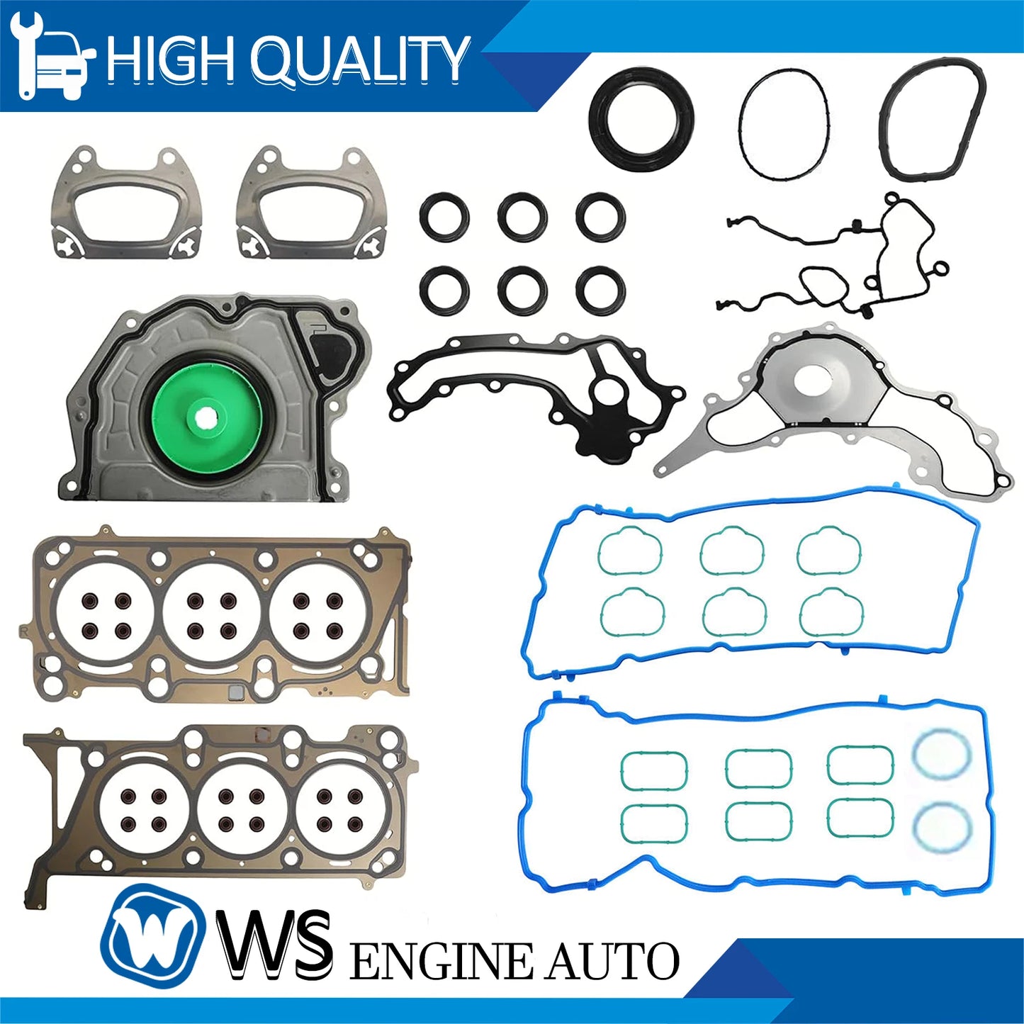 Head Gasket Set 16-24 For Jeep Wrangler Chrysler Pacifica Dodge Durango Ram 3.6L