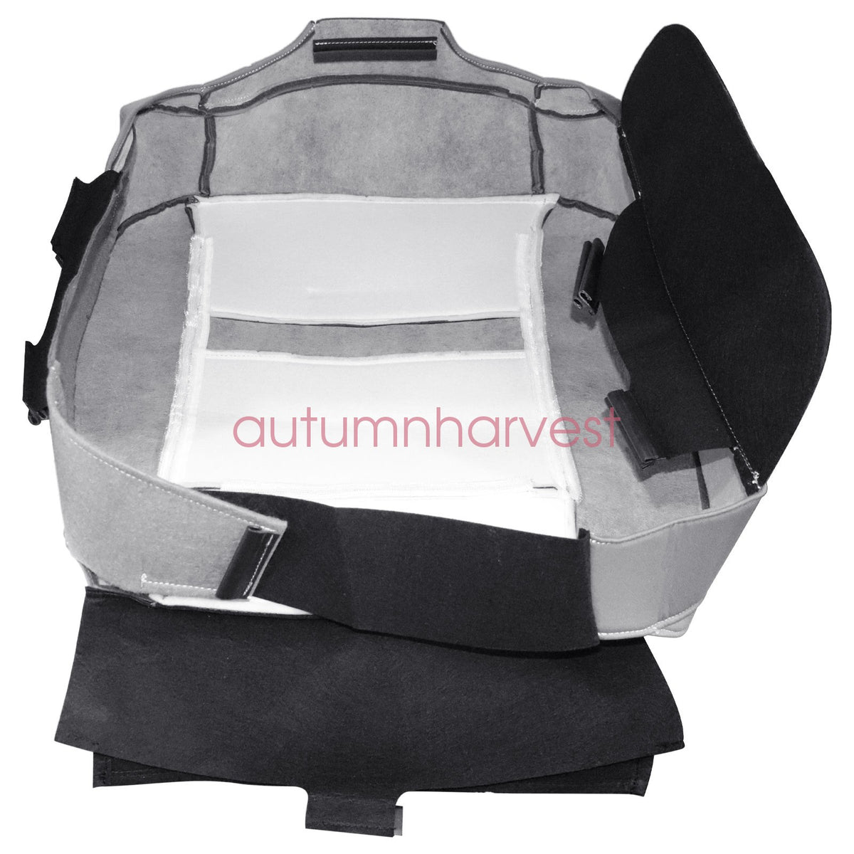 For 2007-2008 Dodge Ram 1500 Gray Front Driver Bottom Side Seat Cover Soft Cloth