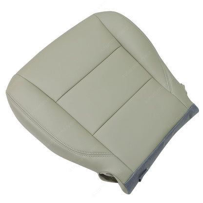 2X For 2015-2020 Toyota Sienna Driver & Passenger Bottom Leather Seat Cover Gray
