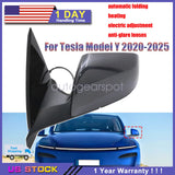 Left Driver Side View Mirror 1594111-00-C For Tesla Y 2020-25 Anti-glare lenses