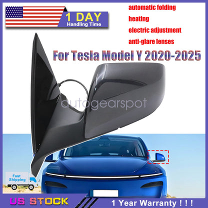 Left Driver Side View Mirror 1594111-00-C For Tesla Y 2020-25 Anti-glare lenses