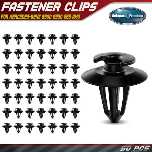 For Mercedes-Benz G500 50x 9mm Nylon Door Panel Trim Clips Retainer Double Head