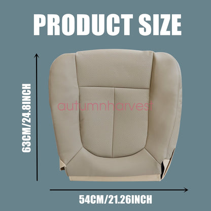For 2009-2014 Ford F150 Lariat Front Bottom PERFORATED Leather Seat Cover Tan