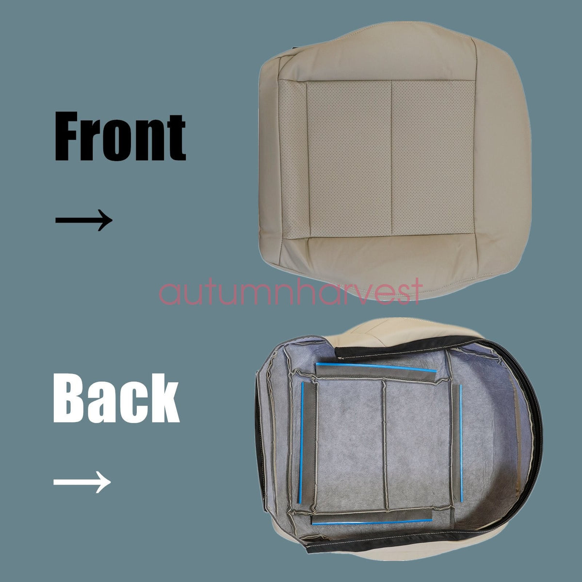 2012 For Mercedes Benz E350 E550 Driver & Passenger Bottom SEAT COVER Tan
