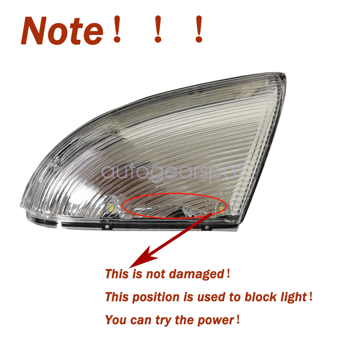 For 09-18 Dodge Ram 1500 Front Passenger Mirror Turn Signal Puddle Light Lamp