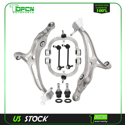 8pcs For Mercedes-Benz GL ML 2007-2012 Front Upper & Lower Control Arm Sway Bar