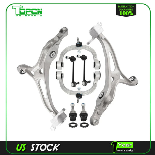 8pcs For Mercedes-Benz GL ML 2007-2012 Front Upper & Lower Control Arm Sway Bar