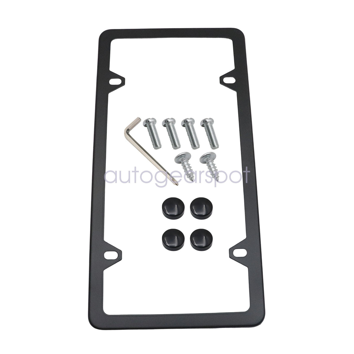 For BMW 82120010399 License Plate Frame Stainless Steel BLACK SLIMLINE