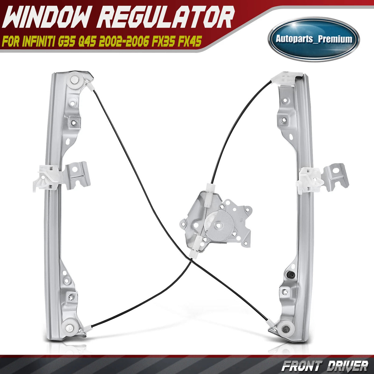 For INFINITI G35 03-06 FX35 03-04 FX45 Power Window Regulator Front Driver LH