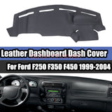 For 1999-04 Ford F250 F350 F450 Leather Dashboard Dash Cover Dashmat Mat Carpet