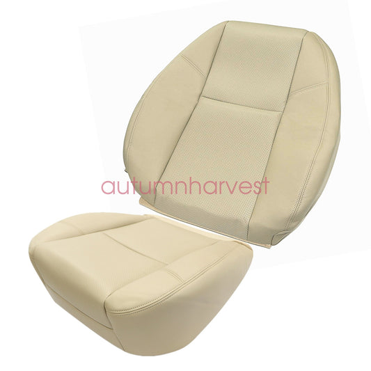 Fits 2009-2014 Cadillac Escalade Leather Seat Cover Driver Bottom & Top Tan