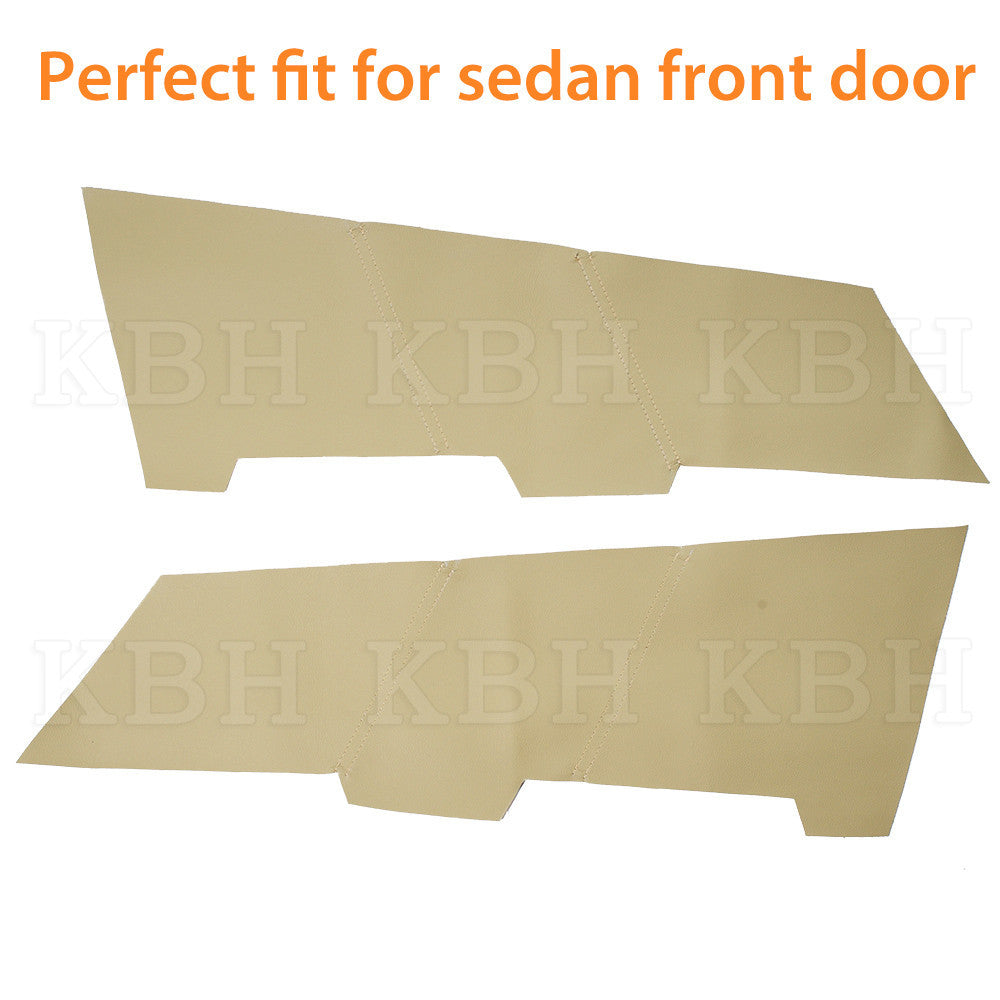 Door?Insert?Panels?Cover?Trim?Leather?Front?Fits?2008-2012?Honda?Accord?Tan