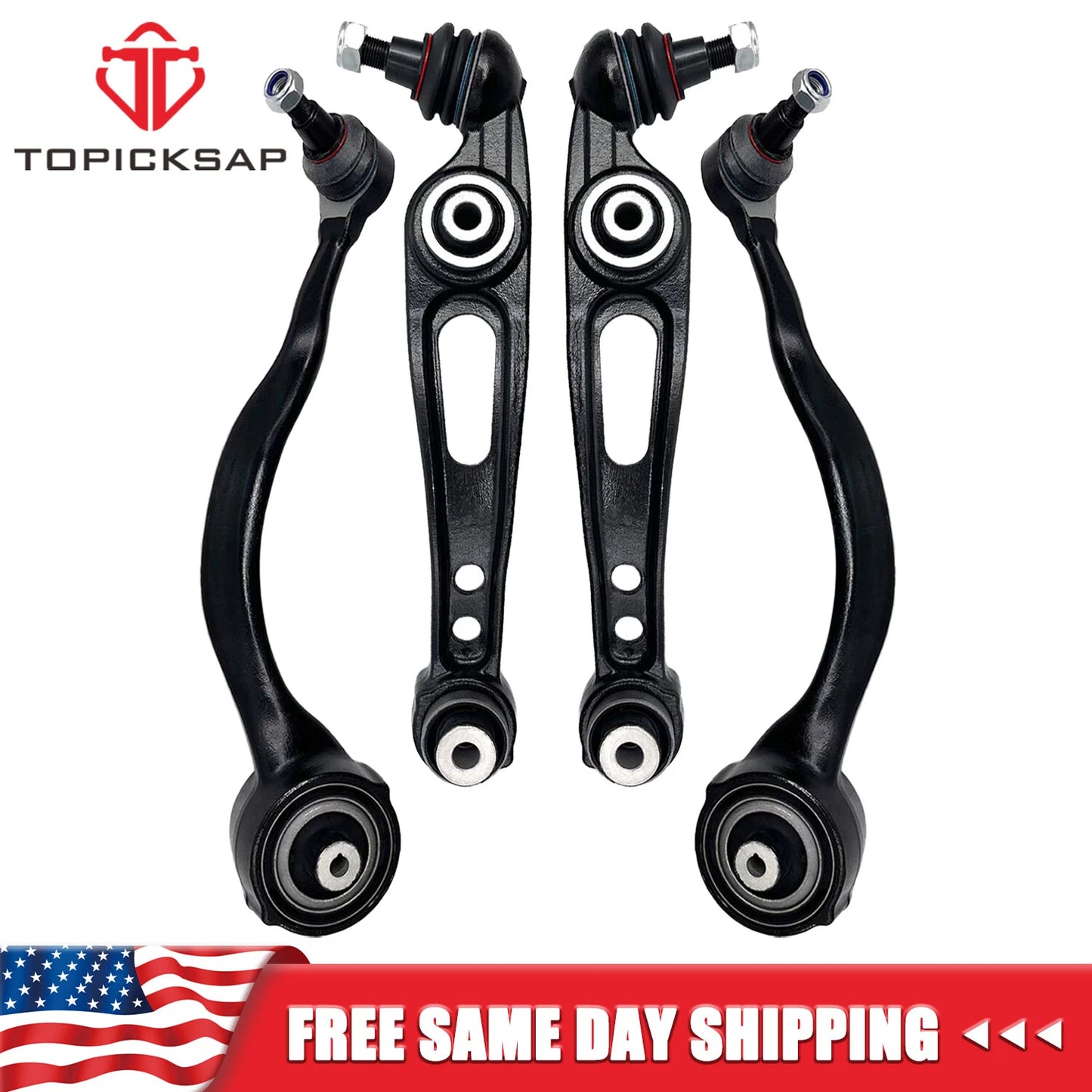 4PC Front Lower Forward Rearward Control Arm Left Right for Land Rover 2014-18