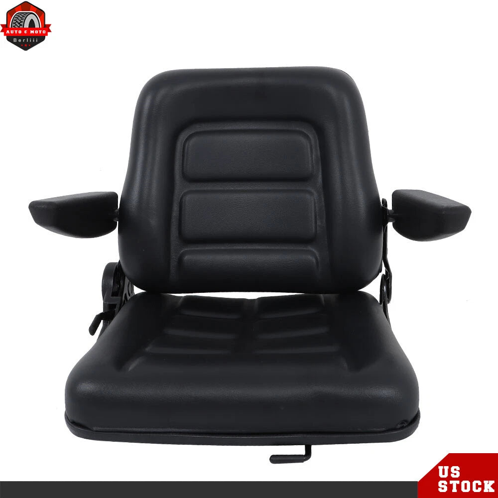 Universal Lawn Mower Tractor Seat Forklift Seat Adjustable With Armrest