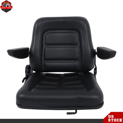 Universal Lawn Mower Tractor Seat Forklift Seat Adjustable With Armrest