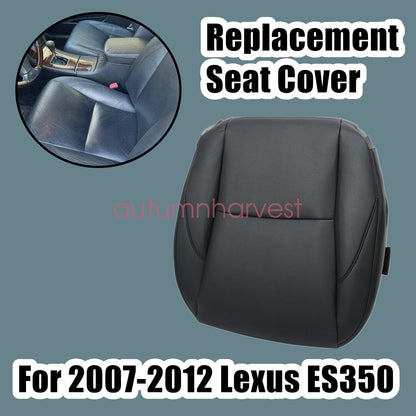 For 2007-2012 Lexus ES350 Driver Side Bottom Perforated Leather Seat Cover Black