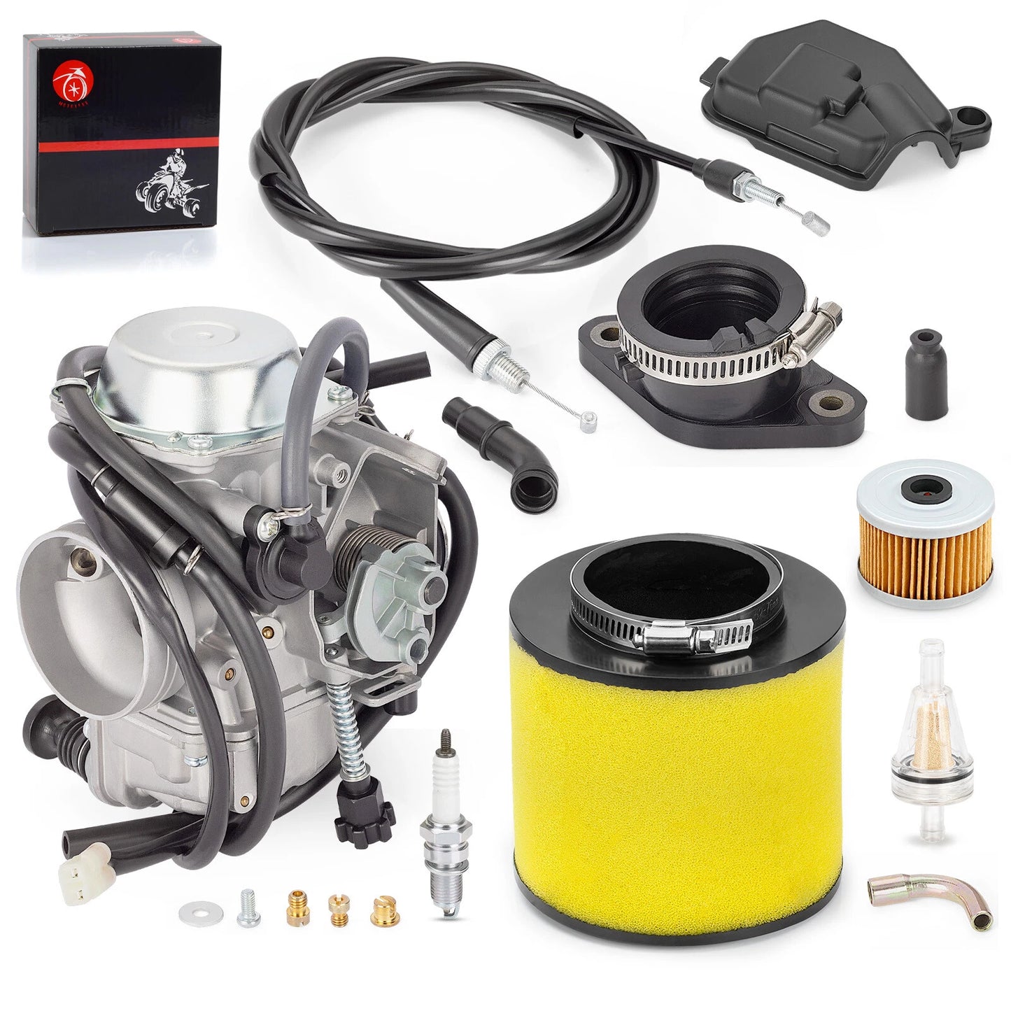 Carburetor With Kit For 2002-2004 Honda Foreman 450 TRX450FE TRX450FM Replaces