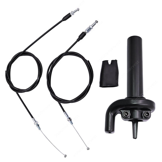 Throttle Cable w/ Twist Throttle Accelerator Grip Fits Honda CRF150R CRF250R BLK