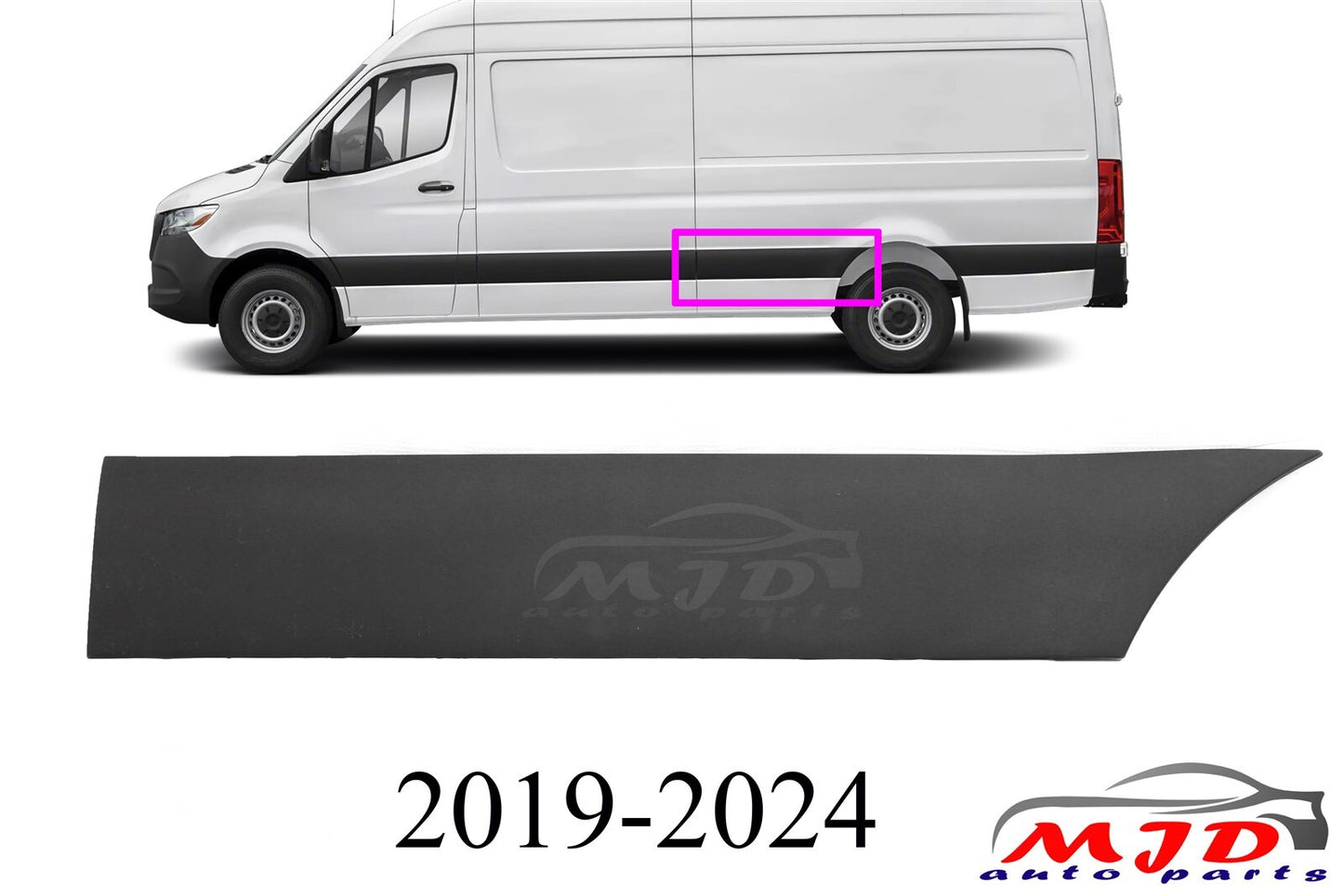 Fit Mercedes-Benz W907 2019-2024 Driver Side Rear Molding Cover Trim New