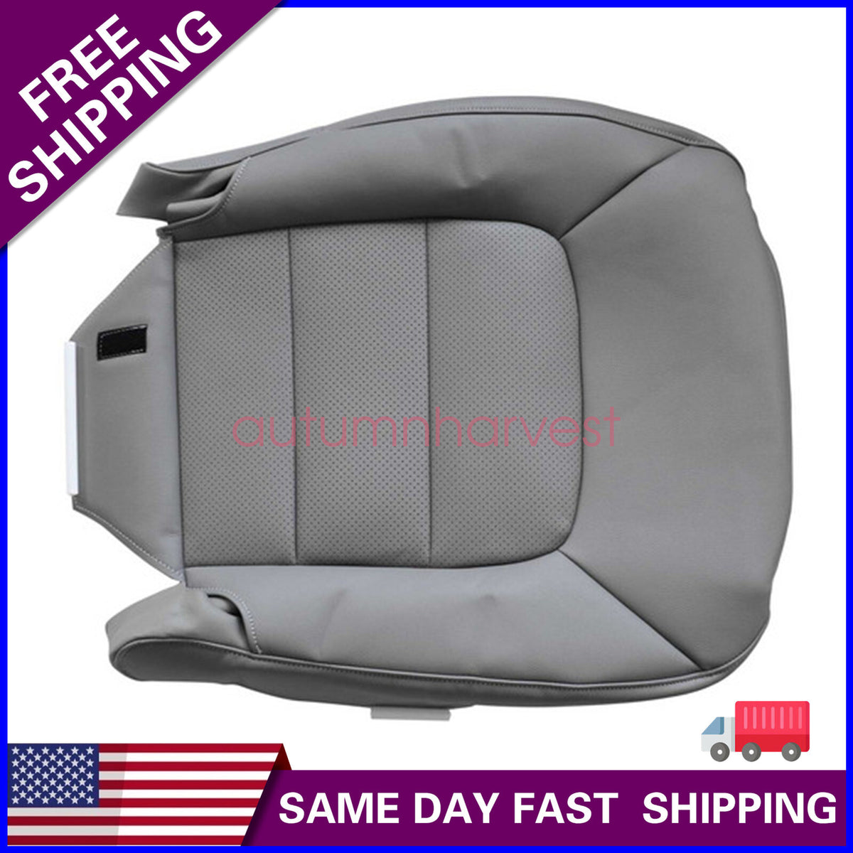 For 2005 2006 Ford Expedition Passenger Perforate Bottom seat Cover Gray #2E