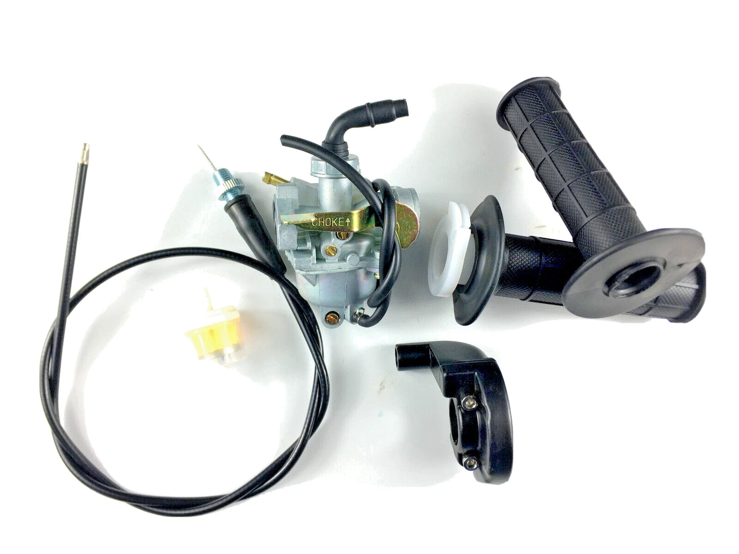 Carburetor Twist Handle Throttle Cable Set For Honda CRF50F 2004-2009 Dirt Bike